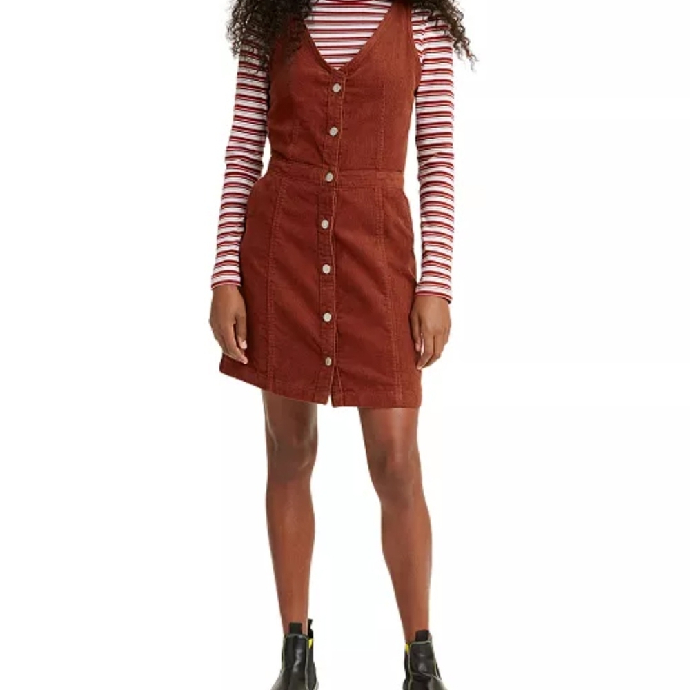 Levis Women's Burnt Orange Corduroy Dress